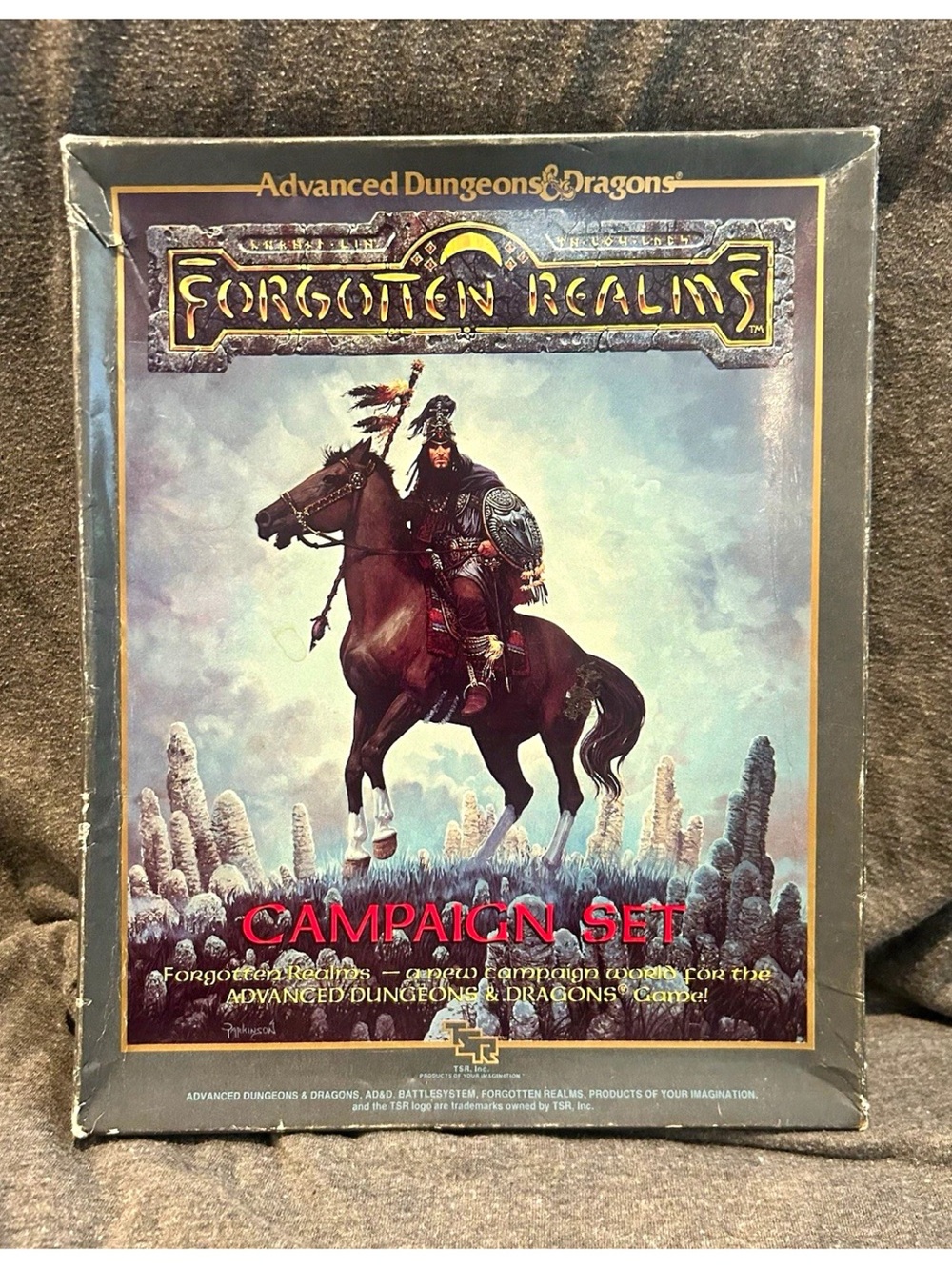 Vintage 1987 AD&D Forgotten Realms Campaign Boxed Set Complete Unused TSR 1031